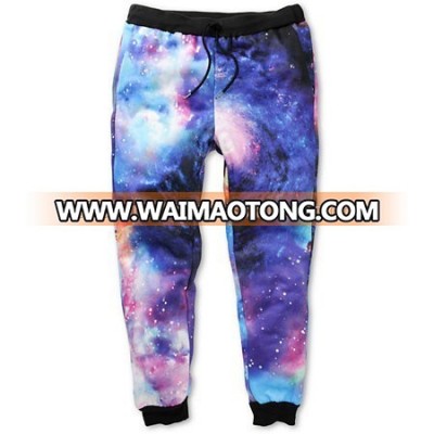 Cheap Wholesale Men Jogger,Galaxy design Sublimated Joggers, high quality sublimated pants,2015 new design men pants designs